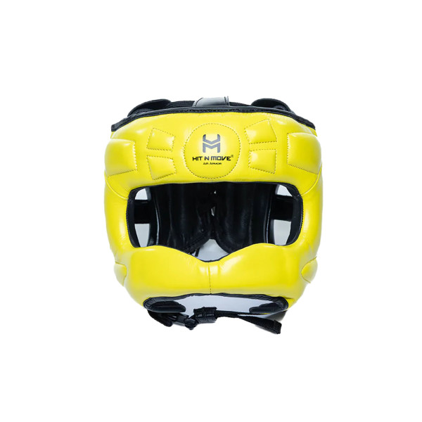Боксерський шолом Hit N Move Face Saver Headgear Vision Yellow