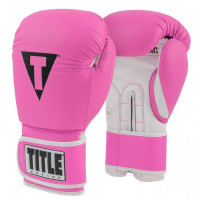 Боксерські рукавиці TITLE Pro Style Leather Training Gloves 3.0 Hot Pink