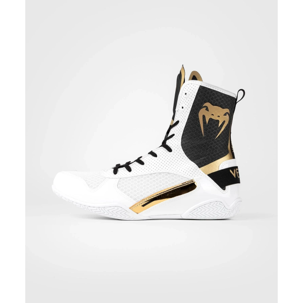 Боксерки Venum Elite Boxing Shoes White Black Gold