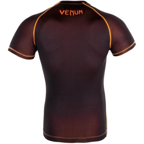 Компресійна футболка Venum Contender 3.0 Compression T-shirt Short Sleeves Black/Orange