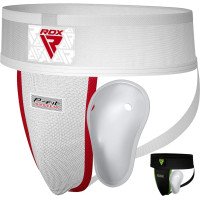 Захист паху RDX H1 Support With Gel Cup White