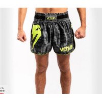 Шорти для тайського боксу Venum Giant Muay Thai Shorts Black Yellow