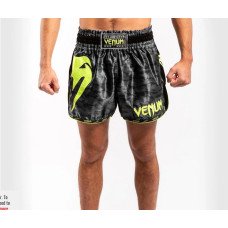 Шорти для тайського боксу Venum Giant Muay Thai Shorts Black Yellow