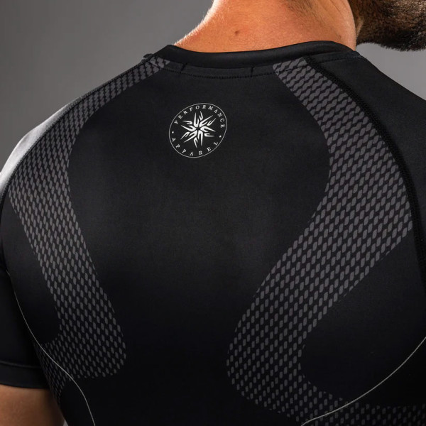 Рашгард Venum Nexus Short Sleeve Rashguard Black Silver