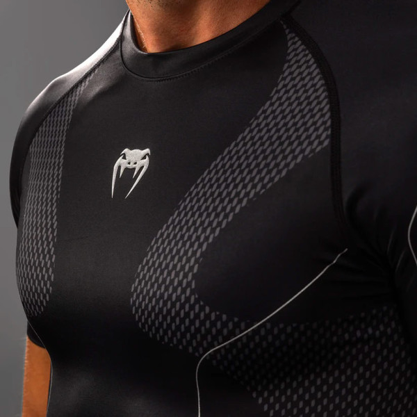 Рашгард Venum Nexus Short Sleeve Rashguard Black Silver