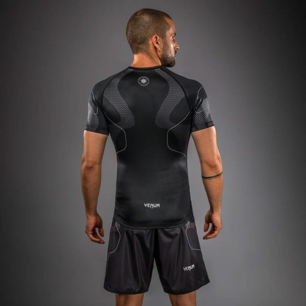 Рашгард Venum Nexus Short Sleeve Rashguard Black Silver