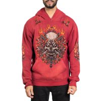 Худі Affliction Toxic Tavern Po Hood Vtg. Red Potassium Spray