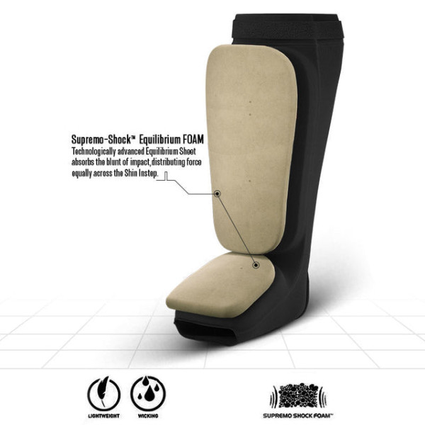 Захист гомілки RDX Hosieri Shin Instep Guard Black Pink