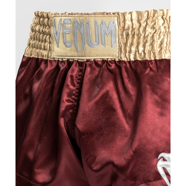 Шорти для тайського боксу Venum Muay Thaï Short Classic Burgundy Gold White