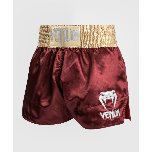 Шорти для тайського боксу Venum Muay Thaï Short Classic Burgundy Gold White