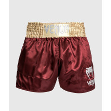Шорти для тайського боксу Venum Muay Thaï Short Classic Burgundy Gold White