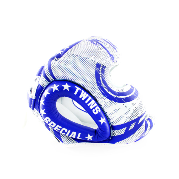 Боксерський шолом Twins Fancy FHGL3-TW5 White-Blue