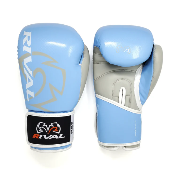 Боксерські рукавиці Rival RB7 Fitness Plus Bag Gloves Baby Blue/Grey