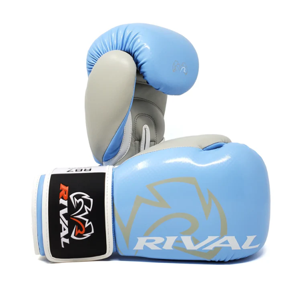Боксерські рукавиці Rival RB7 Fitness Plus Bag Gloves Baby Blue/Grey