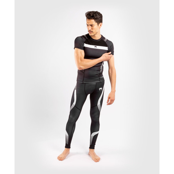 Рашгард з коротким рукавом Venum Nogi 3.0 Short Sleeves Rashguard Black White
