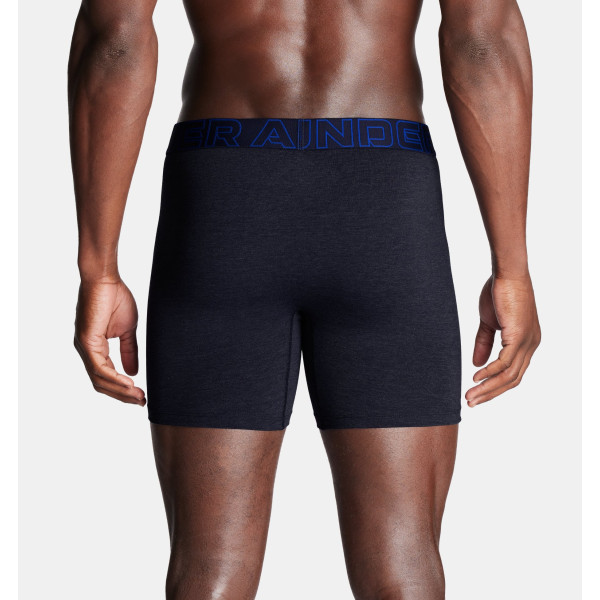 Труси чоловічі Under Armour Performance Cotton 6" 3 Pack Midnight Navy Steel Full Heather Castlerock