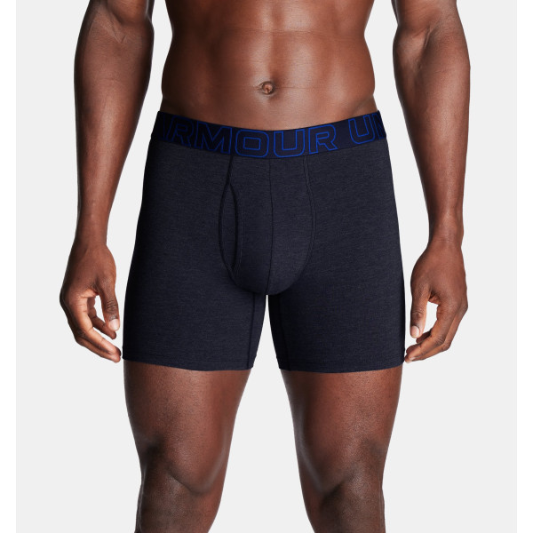 Труси чоловічі Under Armour Performance Cotton 6" 3 Pack Midnight Navy Steel Full Heather Castlerock