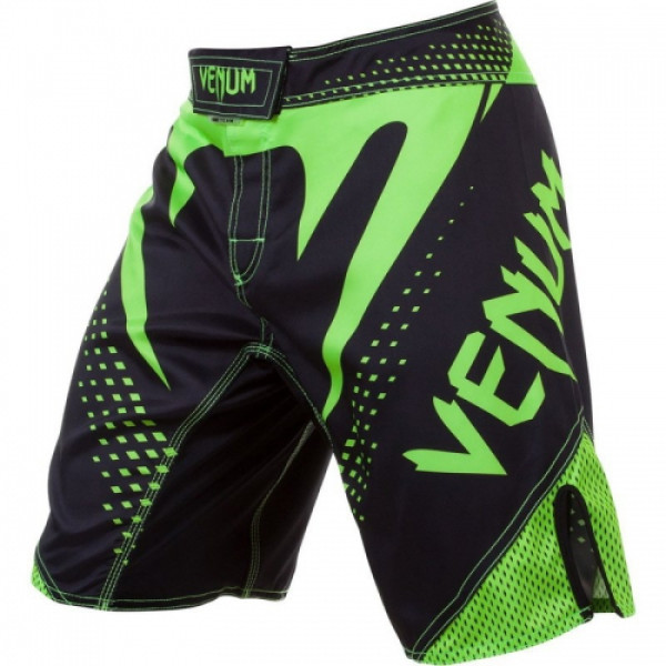 Шорти MMA Venum Hurricane Fight Shorts Black Neo Green