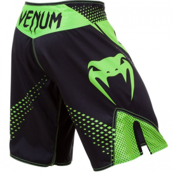 Шорти MMA Venum Hurricane Fight Shorts Black Neo Green