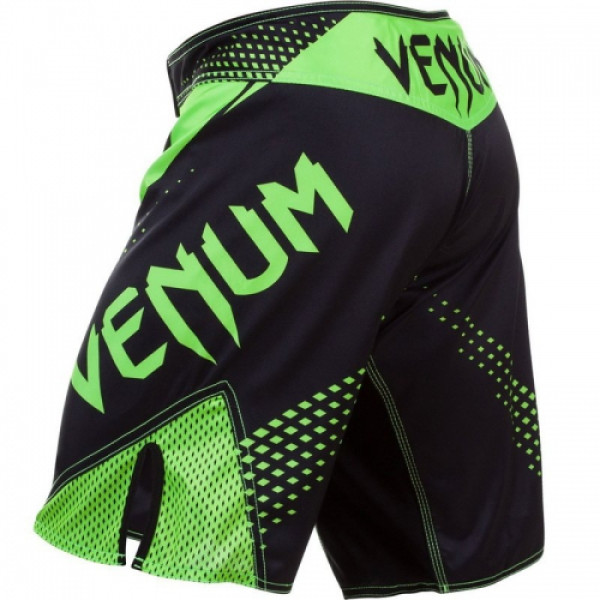 Шорти MMA Venum Hurricane Fight Shorts Black Neo Green