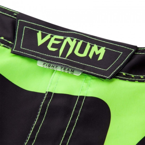 Шорти MMA Venum Hurricane Fight Shorts Black Neo Green
