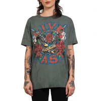 Жіноча футболка Affliction Love Gun Sage Leaf