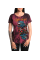 Жіноча футболка Affliction Dottie Rose Scoop Mohogany