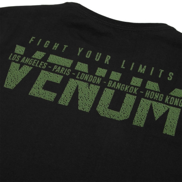 Лонгслів Venum Signature T-shirt Long Sleeves Black Khaki Exclusive