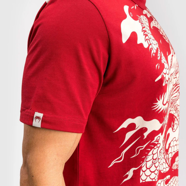 Футболка Venum Dragon’s Flight Men’s T-Shirt Cherry Red Cream White