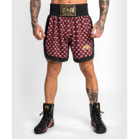 Боксерські шорти Venum Monogram Boxing Short Black Burgundy