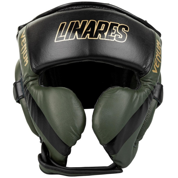 Шолом Venum Pro Boxing Headgear Linares Edition Khaki Black Gold