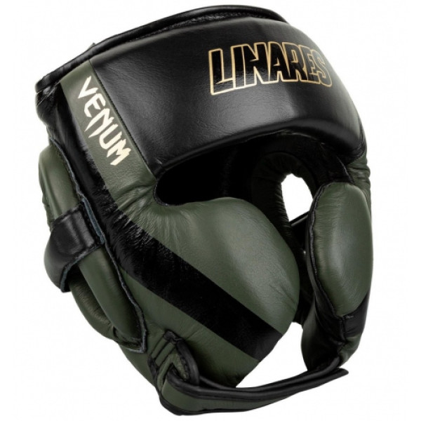 Шолом Venum Pro Boxing Headgear Linares Edition Khaki Black Gold