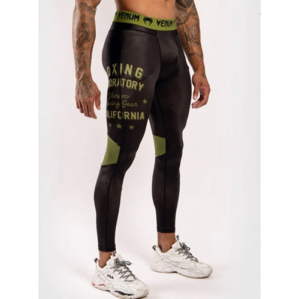 Компресійні штани Venum Boxing Lab Black Green