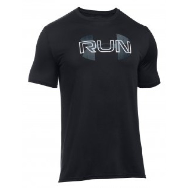 Футболка Under Armour Run Overlap T-Shirt Black