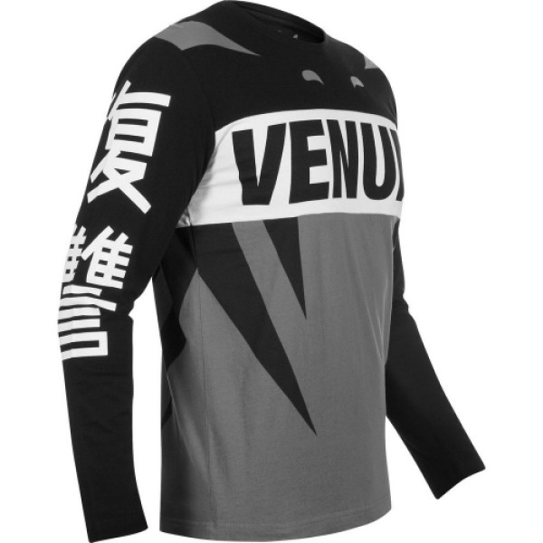 Лонгслів Venum Revenge T-Shirt Grey Black