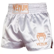 Шорти для тайського боксу Venum Muay Thai Shorts Classic White Gold