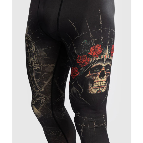 Легінси чоловічі Venum Santa Muerte 5.0 Men’s Spats Deep Black Gold