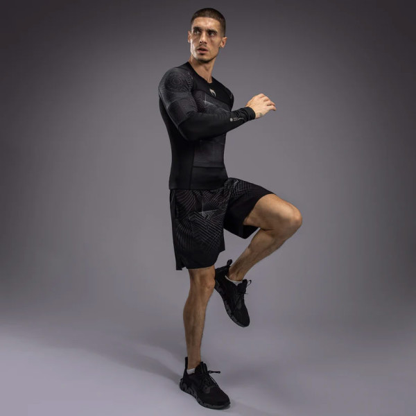 Рашгард Venum G-Fit Air Men's Long Sleeve Rashguard Deep Black Desert Sand
