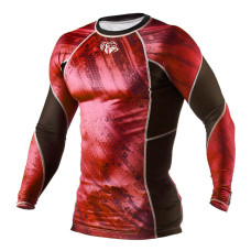 Рашгард Peresvit Immortal Silver Force Rashguard Long Sleeve Red Burn