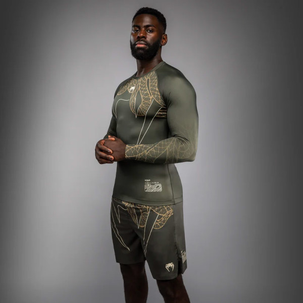 Рашгард Venum Serpenti Long Sleeve Rashguard Khaki Bronze Ivory