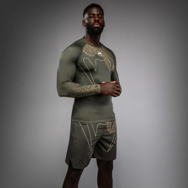 Рашгард Venum Serpenti Long Sleeve Rashguard Khaki Bronze Ivory