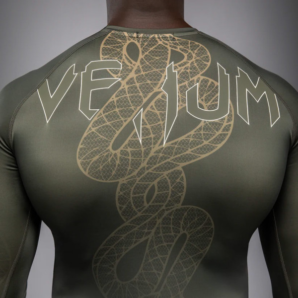 Рашгард Venum Serpenti Long Sleeve Rashguard Khaki Bronze Ivory