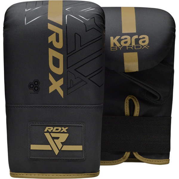 Снарядні рукавиці RDX F6 Kara Boxing Bag Gloves Black Gold