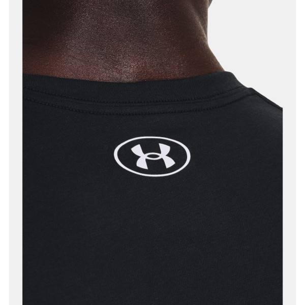 Футболка Under Armour Charged Cotton Left Chest Lockup Black