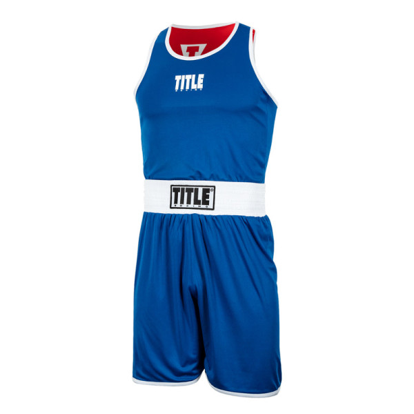 Боксерський сет TITLE Boxing Aerovent Elite Amateur Boxing Set 1 v. 2.0 Red Blue