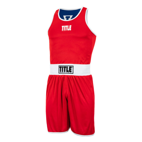 Боксерський сет TITLE Boxing Aerovent Elite Amateur Boxing Set 1 v. 2.0 Red Blue