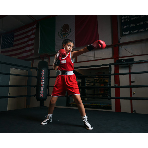 Боксерський сет TITLE Boxing Aerovent Elite Amateur Boxing Set 1 v. 2.0 Red Blue