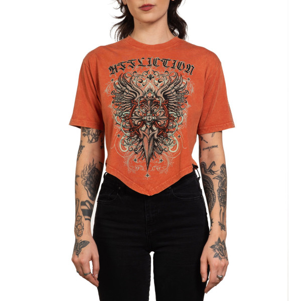 Жіноча футболка Affliction Awakening Light Rust Lava Wash