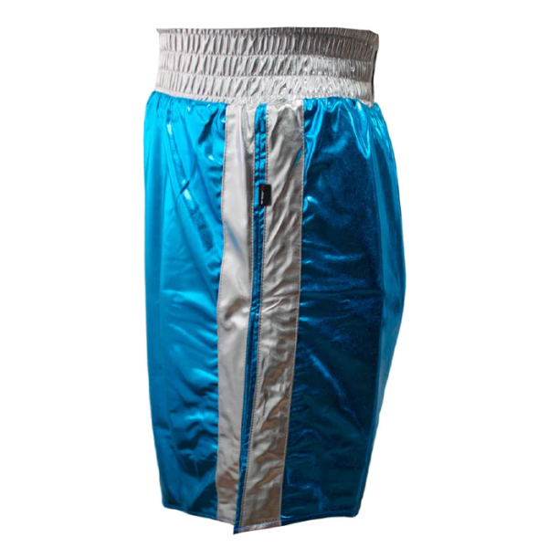 Шорти для боксу Cleto Reyes Boxing Trunks Silver Skin Lycra Blue