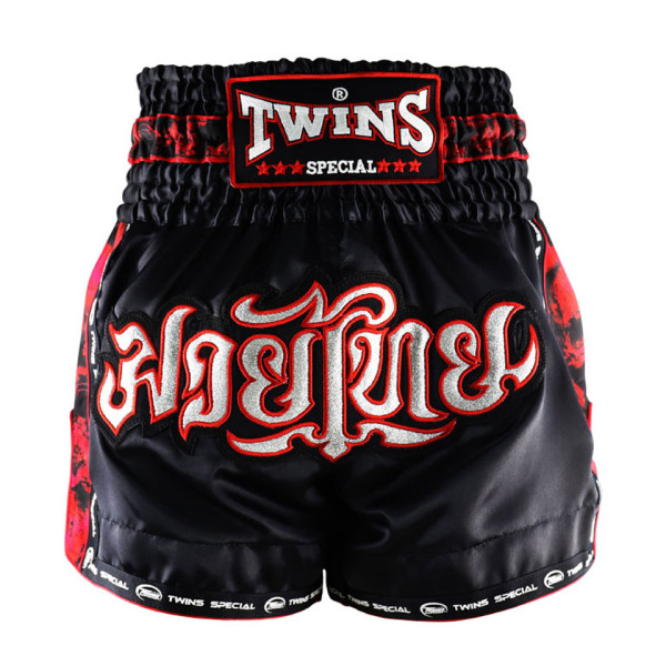 Шорти для тайського боксу Twins TBS-SK1 Skull Black
